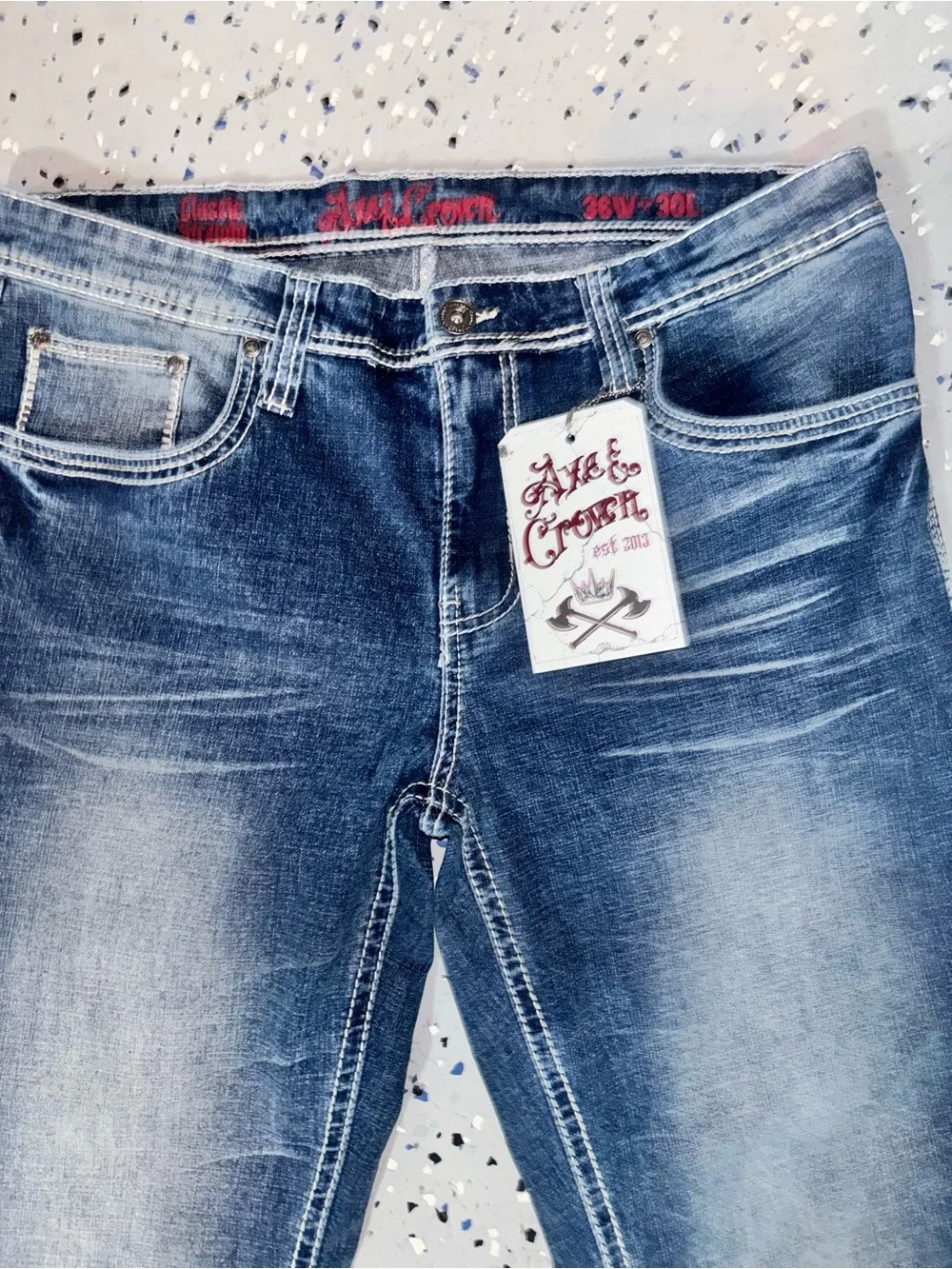 NWT Men's Axe & Crown Jeans Mens classic straight 36Wx30L